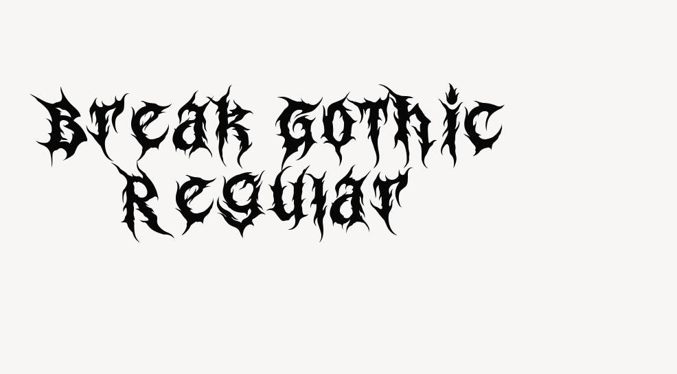 Break Gothic Regular