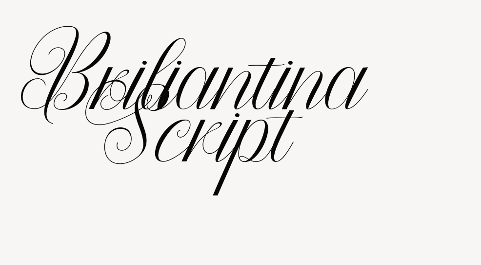 Briliantina Script