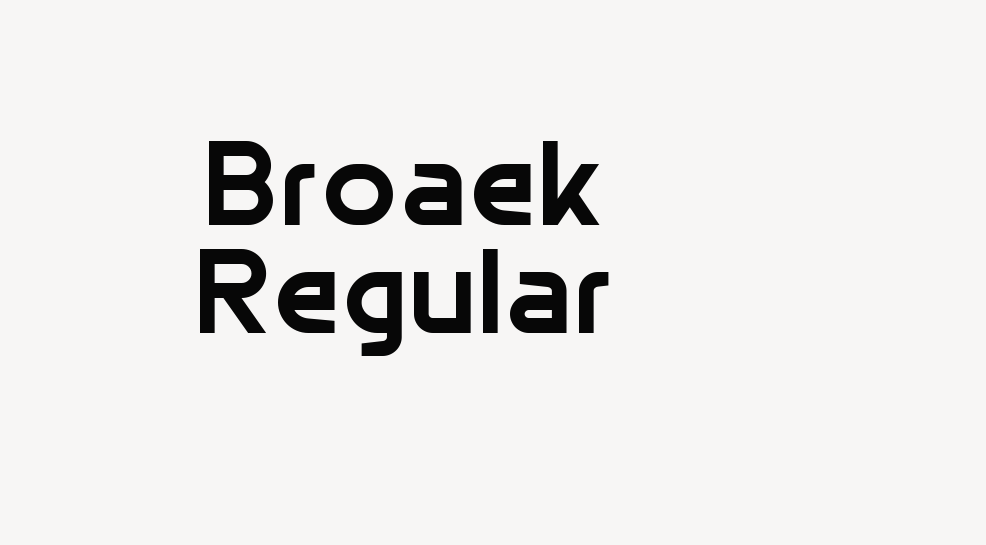 Broaek Regular