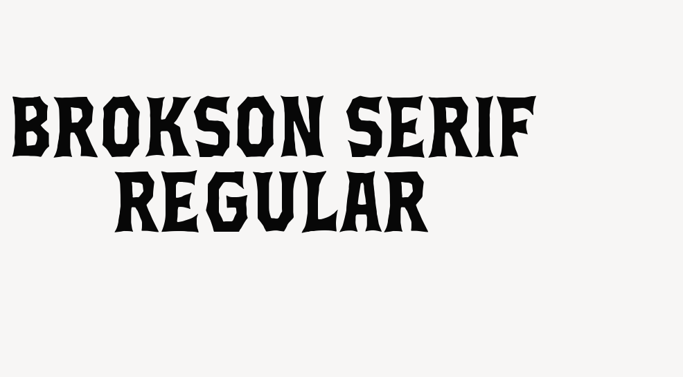 Brokson Serif Regular