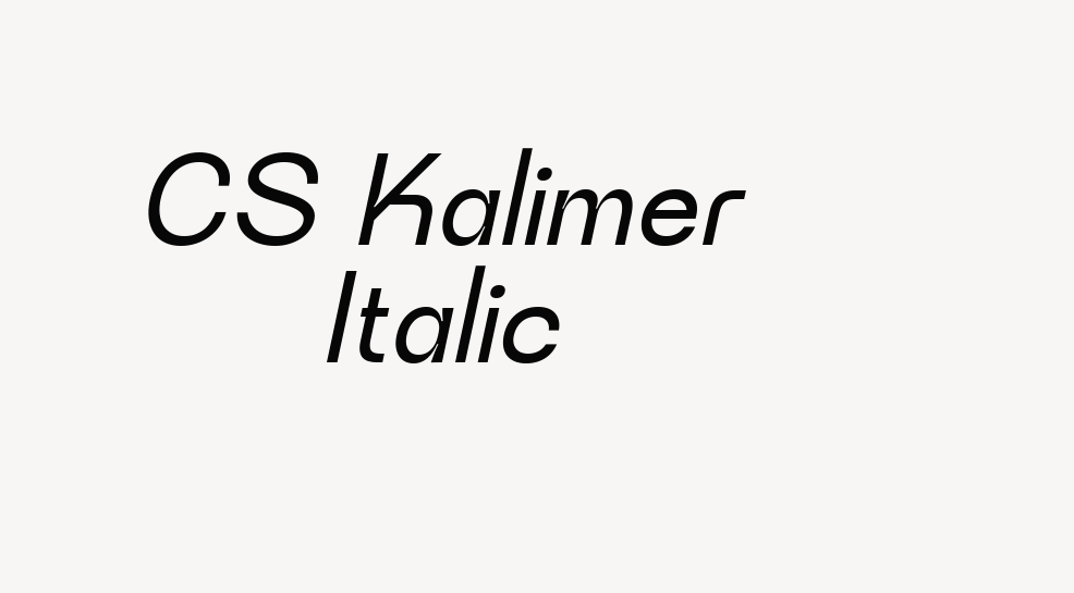 CS Kalimer Italic