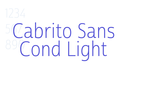 Cabrito Sans Cond Light