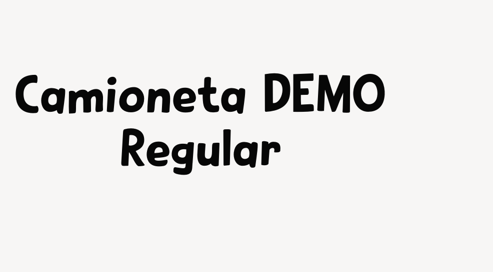 Camioneta DEMO Regular