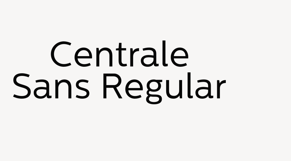 Centrale Sans Regular