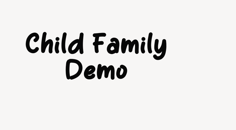 Child Family Demo