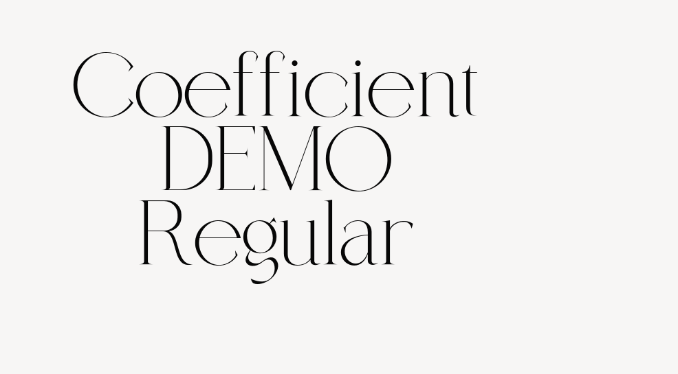 Coefficient DEMO Regular