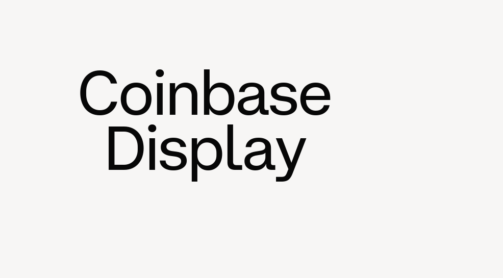 Coinbase Display