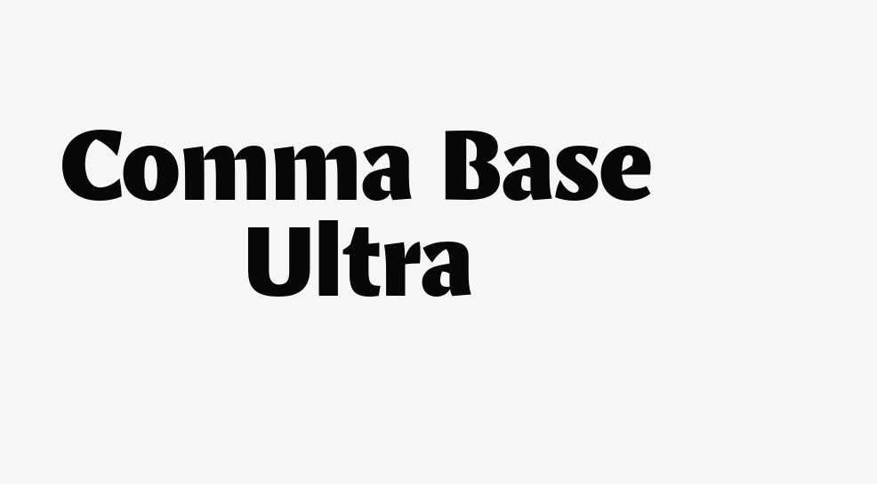 Comma Base Ultra