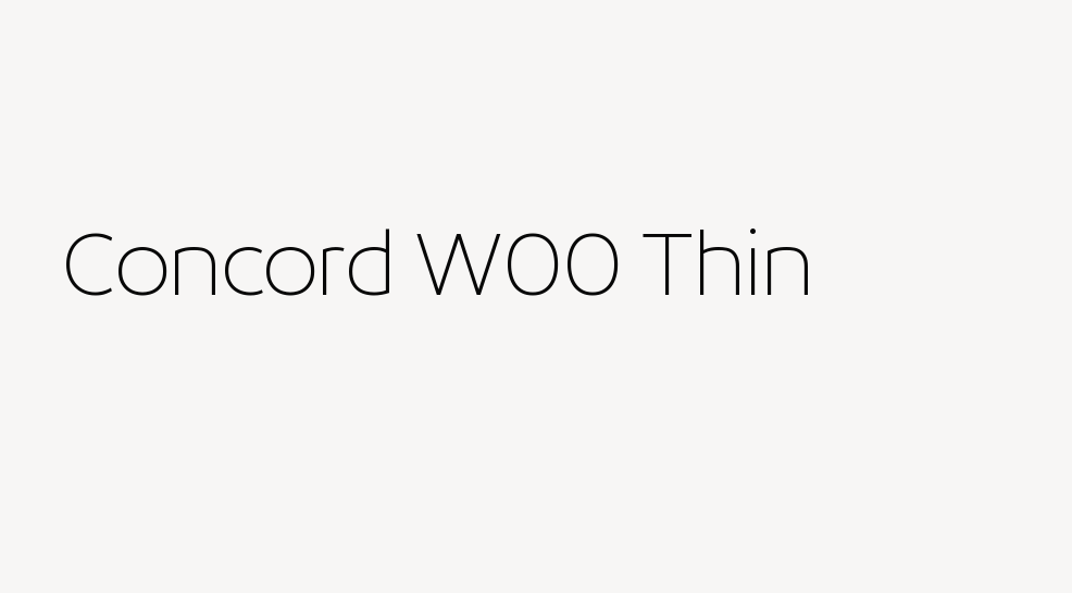 Concord W00 Thin