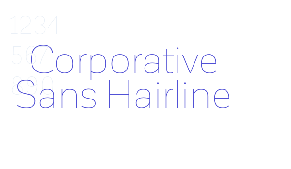 Corporative Sans Hairline