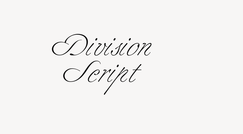 Division Script