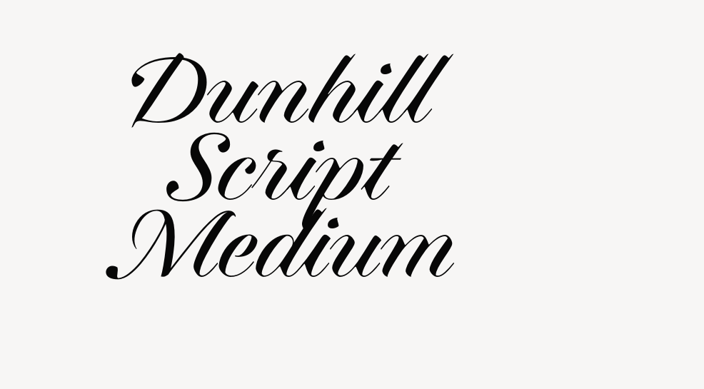 Dunhill Script Medium