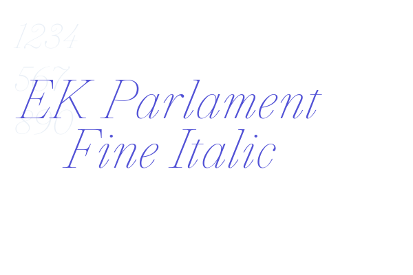 EK Parlament Fine Italic