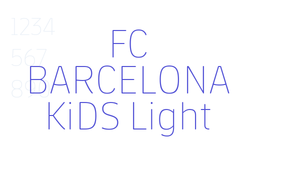 FC BARCELONA KIDS Light