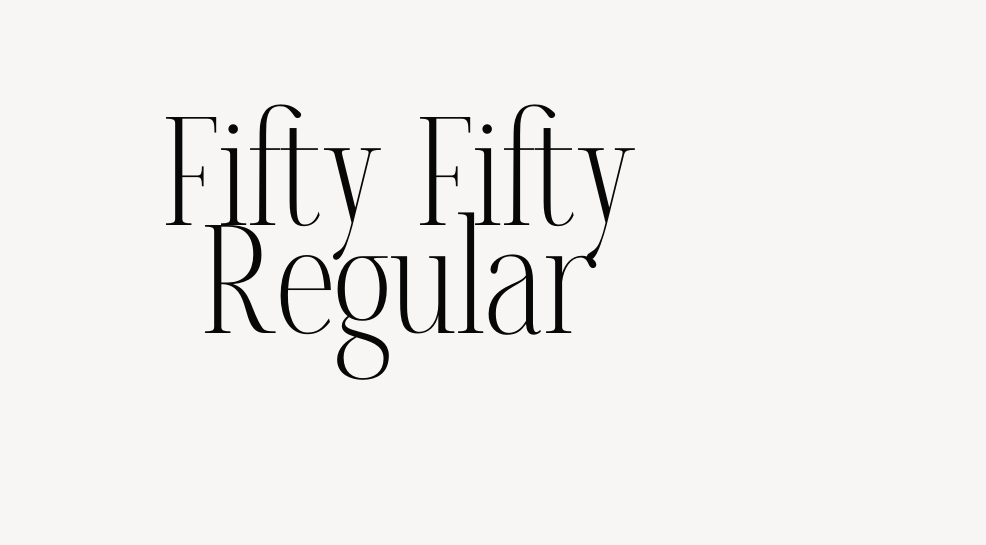 Fifty Fifty Regular