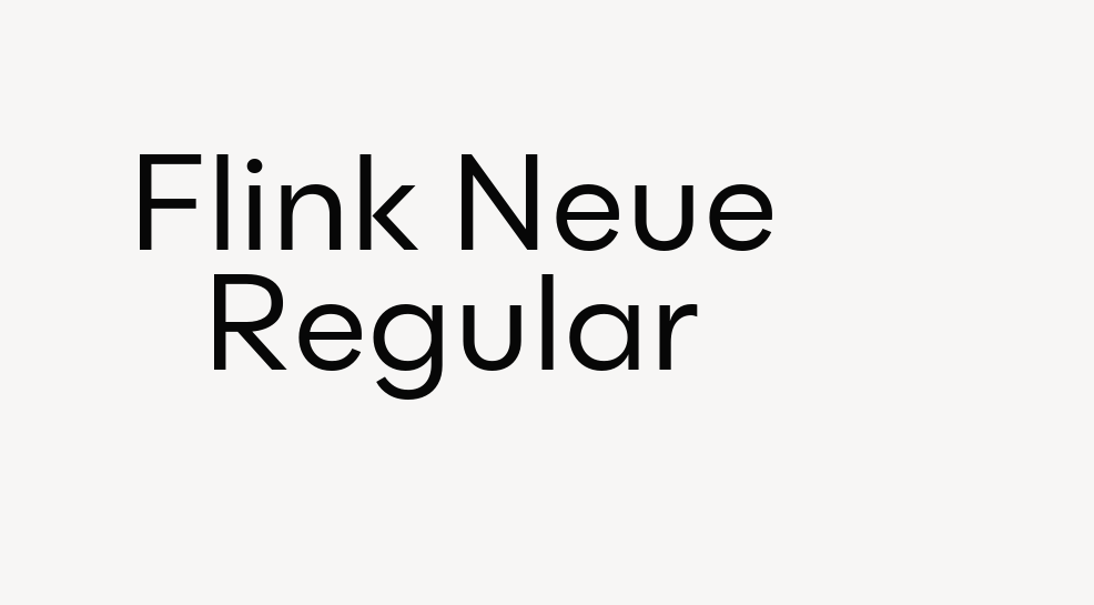 Flink Neue Regular