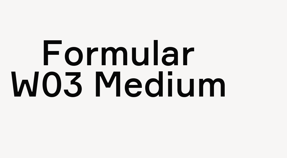 Formular W03 Medium