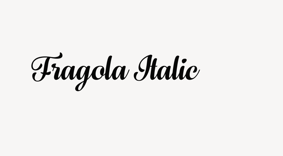 Fragola Italic