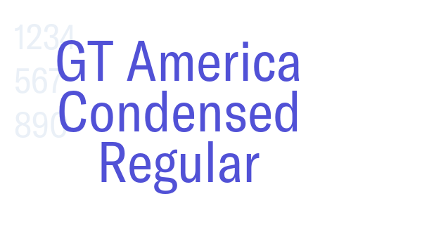 GT America Condensed Regular