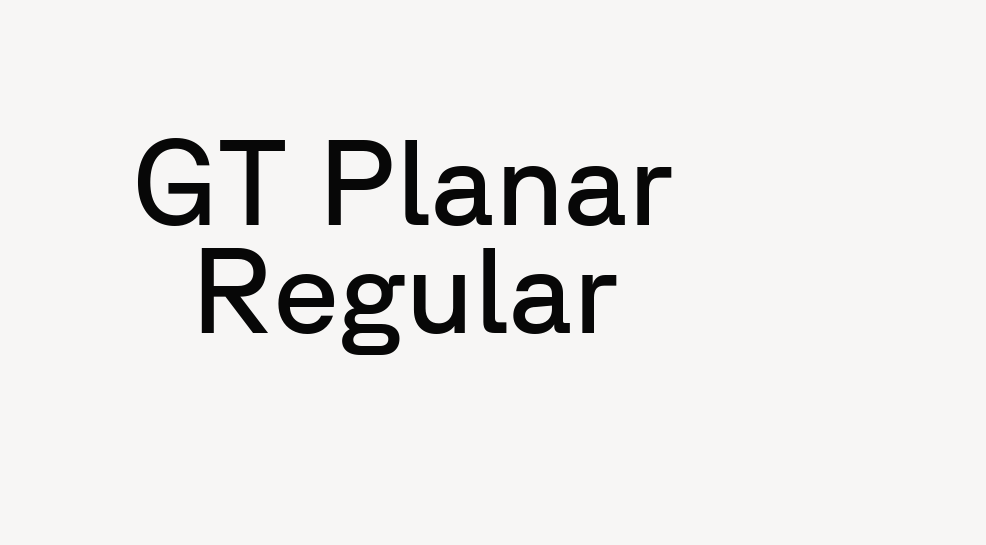 GT Planar Regular