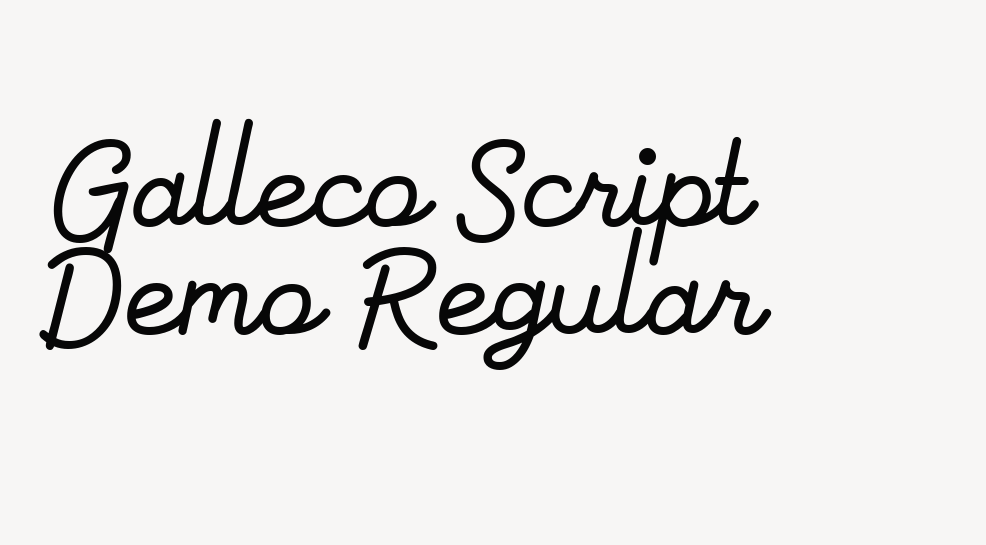 Galleco Script Demo Regular