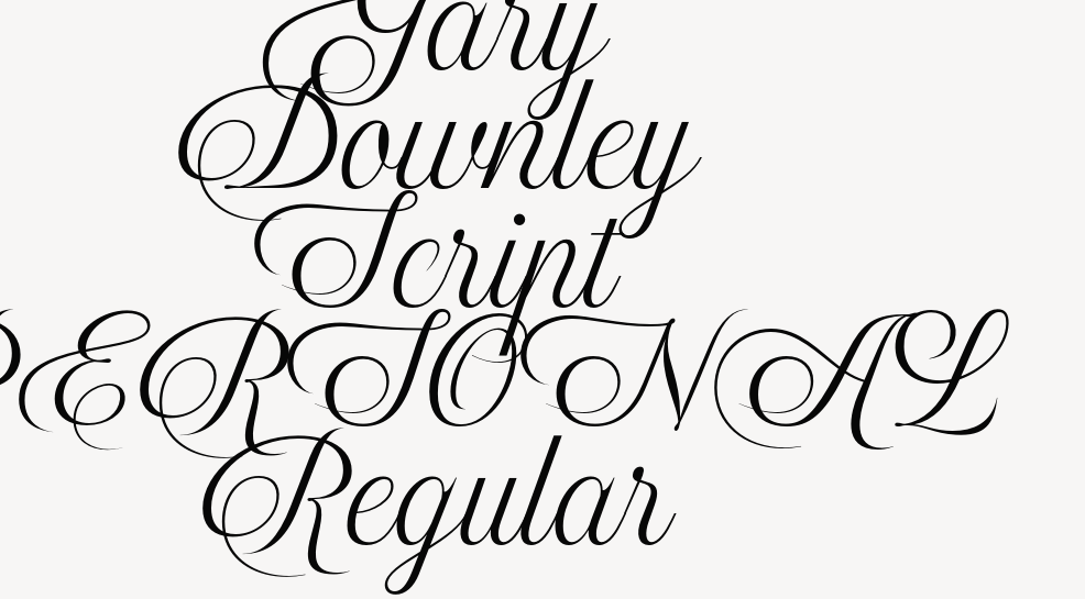 Gary Downley Script PERSONAL Regular