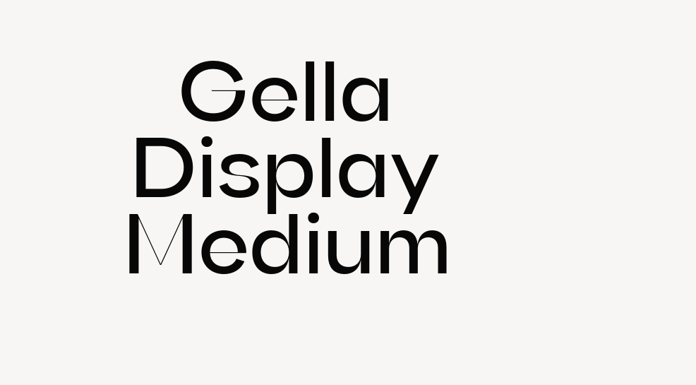 Gella Display Medium