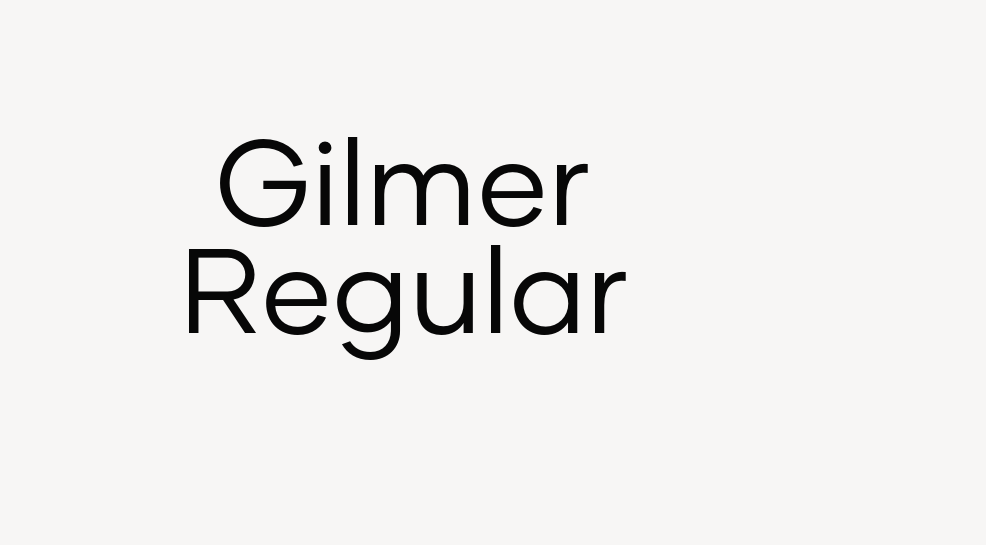 Gilmer Regular