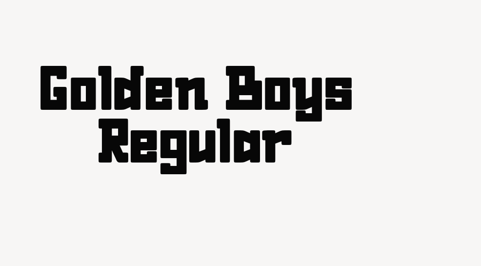 Golden Boys Regular