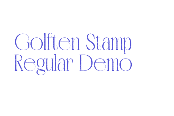 Golften Stamp Regular Demo