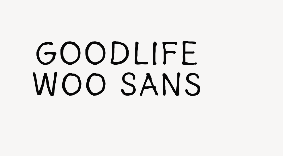 Goodlife W00 Sans