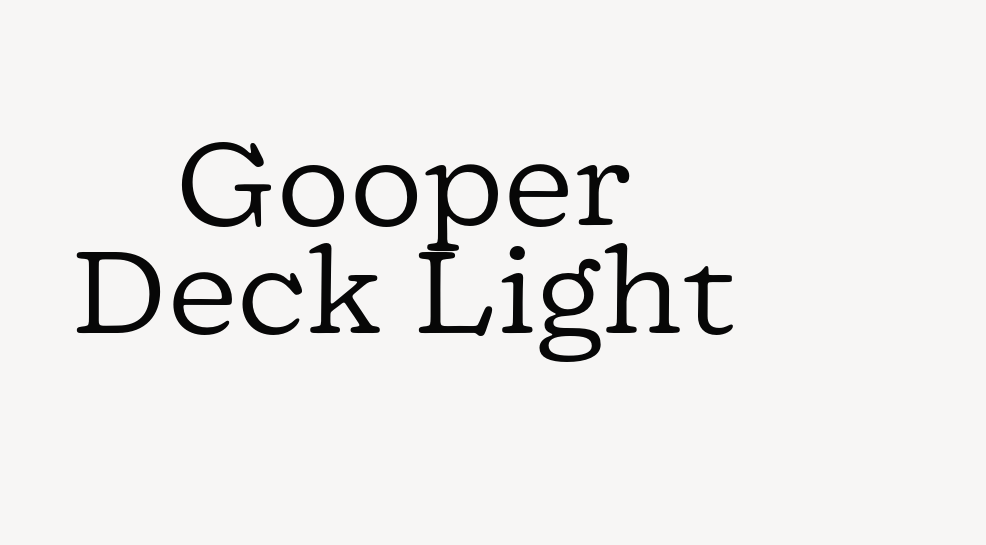 Gooper Deck Light