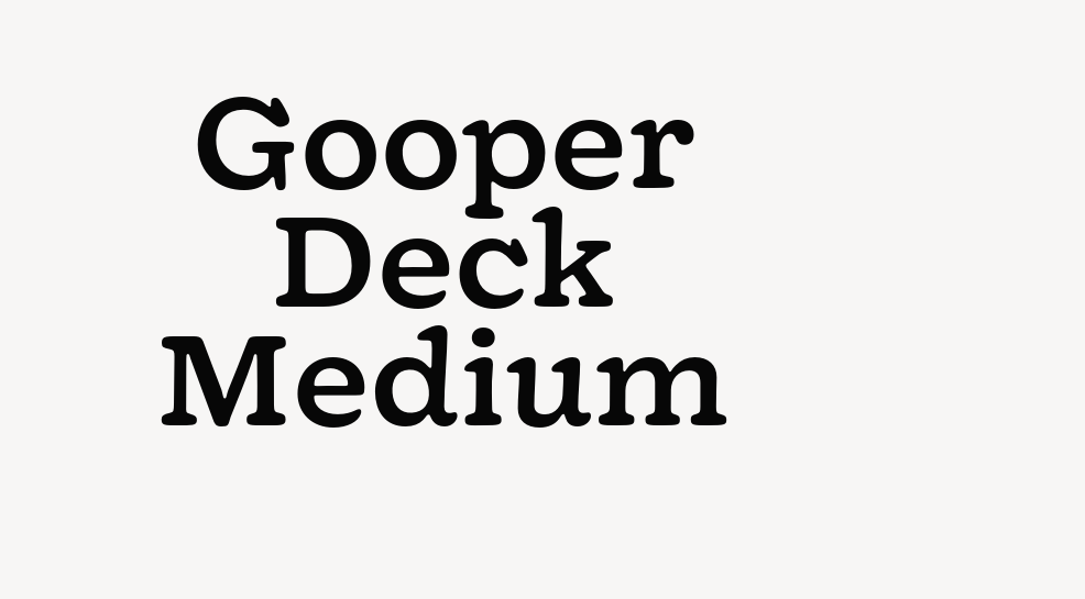 Gooper Deck Medium