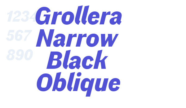 Grollera Narrow Black Oblique