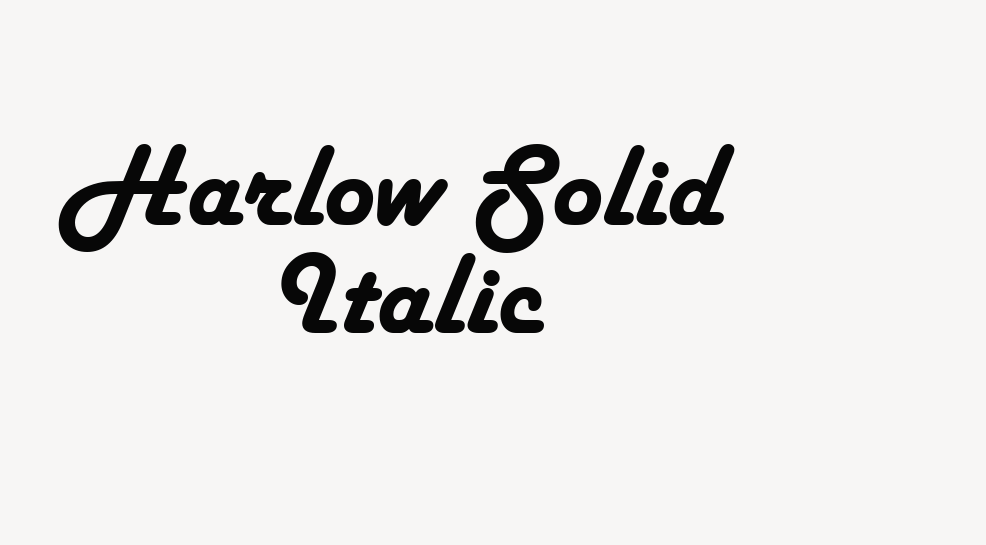 Harlow Solid Italic