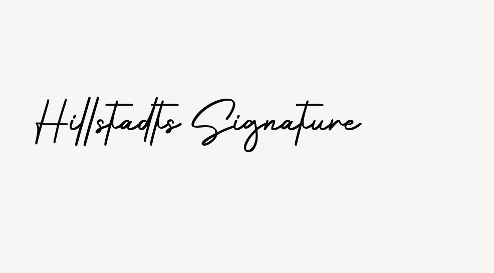 Hillstadts Signature