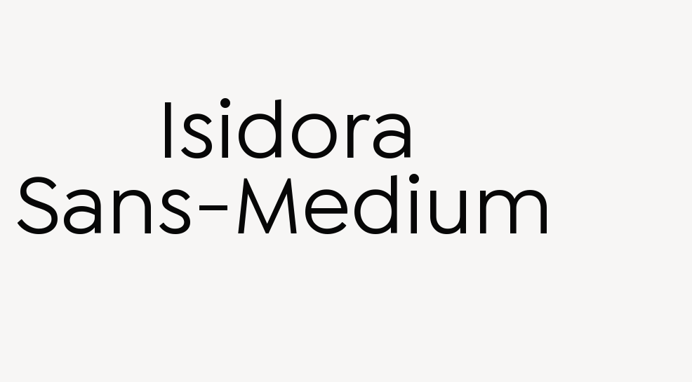 Isidora Sans-Medium