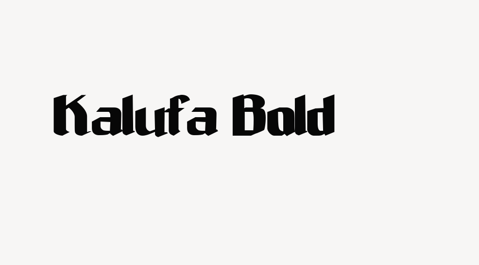 Kalufa Bold