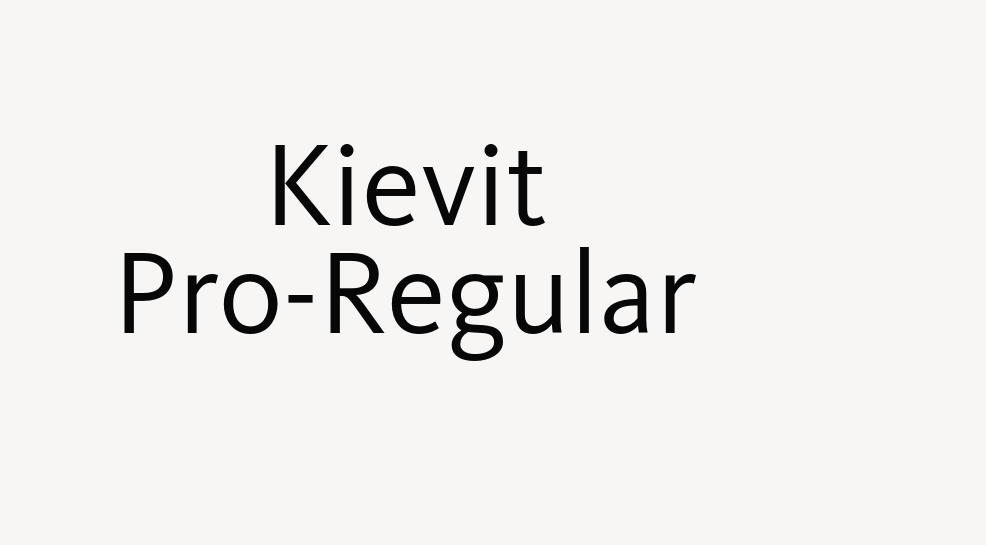 Kievit Pro-Regular