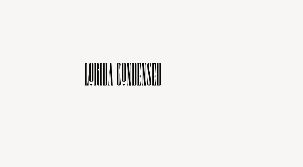 Lorida Condensed