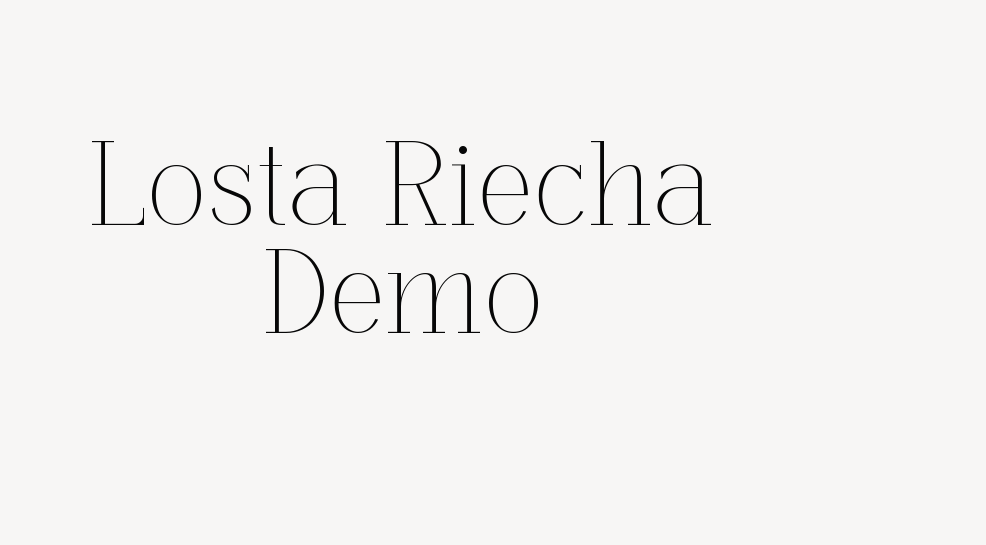 Losta Riecha Demo