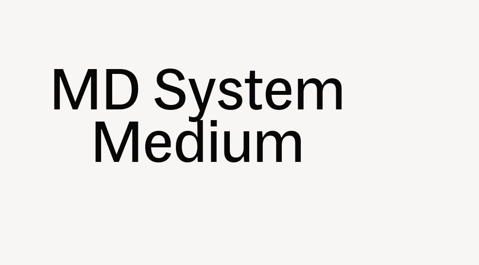 MD System Medium