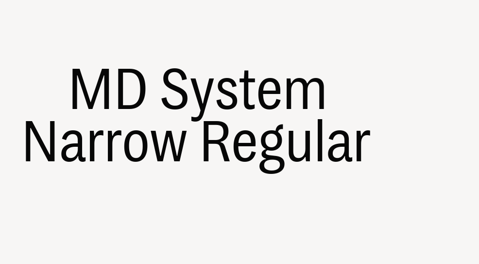 MD System Narrow Regular