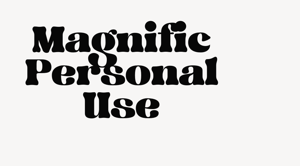 Magnific Personal Use