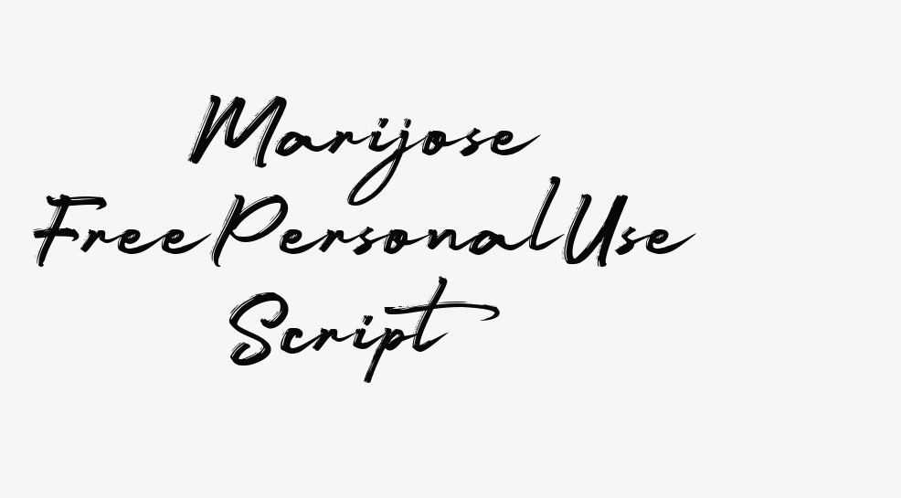 Marijose FreePersonalUse Script