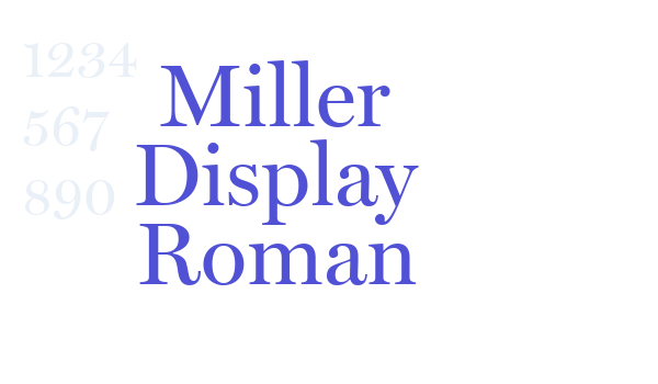 Miller Display Roman