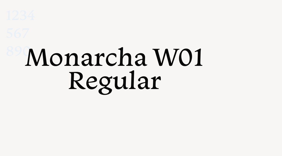 Monarcha W01 Regular