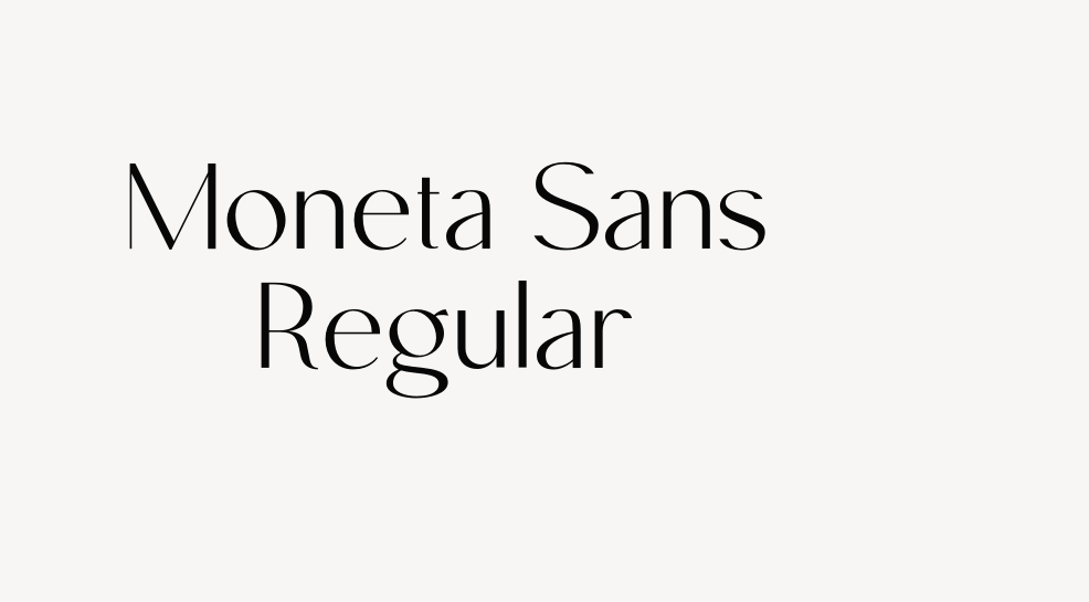 Moneta Sans Regular