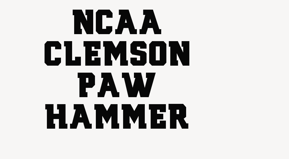 NCAA Clemson Paw Hammer