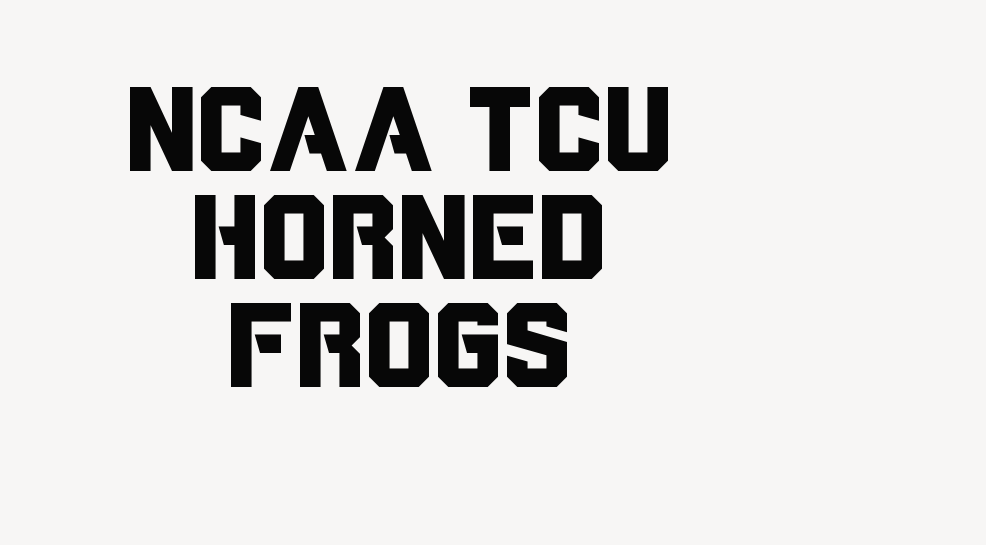 NCAA TCU Horned Frogs